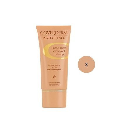 Fond de ten, Coverderm Perfect Face, SPF 20, 03, 30ml - eMAG.ro