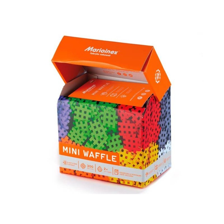 Комплект строителни блокчета, Marioinex, 300 части, +2 години, Многоцветни