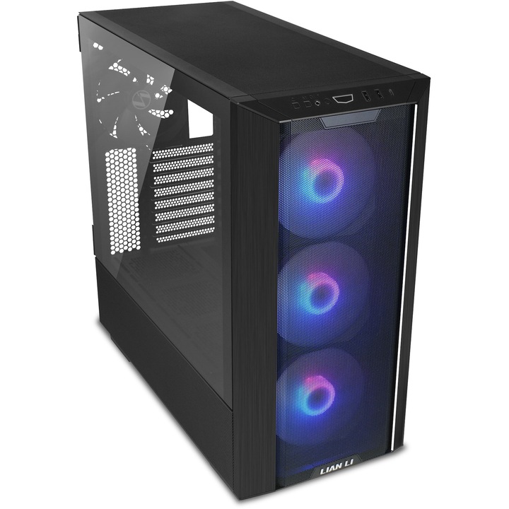 Компютърна кутия Lian Li LANCOOL III RGB, Черен, Middle Tower