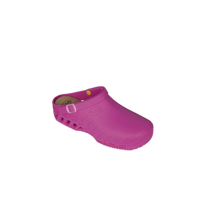 Saboti dama Clog Evo, Scholl, Cauciuc termoplastic, Talpa anatomica, Fucsia