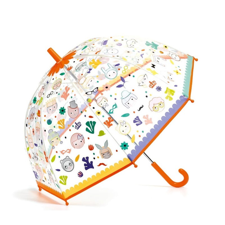 Umbrela pentru copii care isi schimba culoarea, Smileys, Djeco, Multicolor