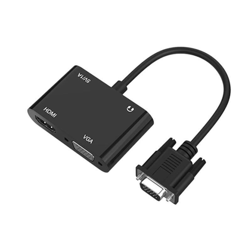 Adaptor VGA HDMI, AKOMITECH, 1080p, Negru eMAG.ro