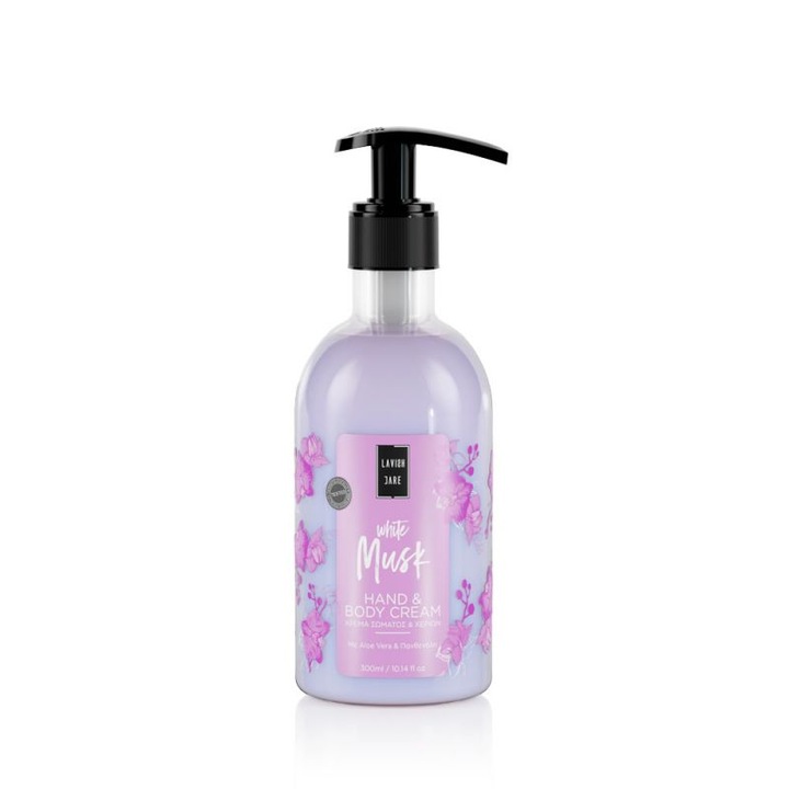 Crema de maini si corp, Lavish Care, Mosc alb, 300 ml