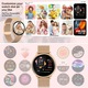 Ceas smartwatch, Kenoeestar™, Full Touch Display, Apelare Bluetooth, Notificari Apeluri/Sms/Social Media, Monitorizare activitati fizice, somn, ritm cardiac, pedometru, Auriu