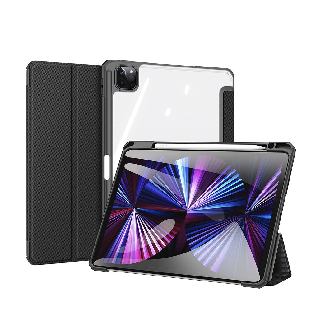 Husa de protectie Sigloo, pentru Apple iPad Air 11 (2024), Apple Air 5/4, 10.9'', 2020/2022, Suport Pen, TPU/Piele ecologica, Negru