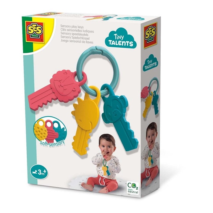 Chei senzoriale, SES Creative, 3 luni+, Multicolor