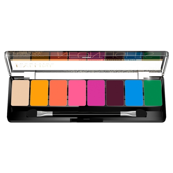 Eveline Professional Eyeshadow Palette szemhéjfesték paletta 06 Neon Lights 8 g