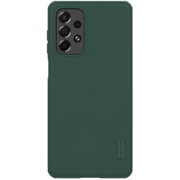Калъф за телефон Nillkin Super Frosted Shield за Samsung Galaxy A73 5G, поликарбонат, тъмно зелен