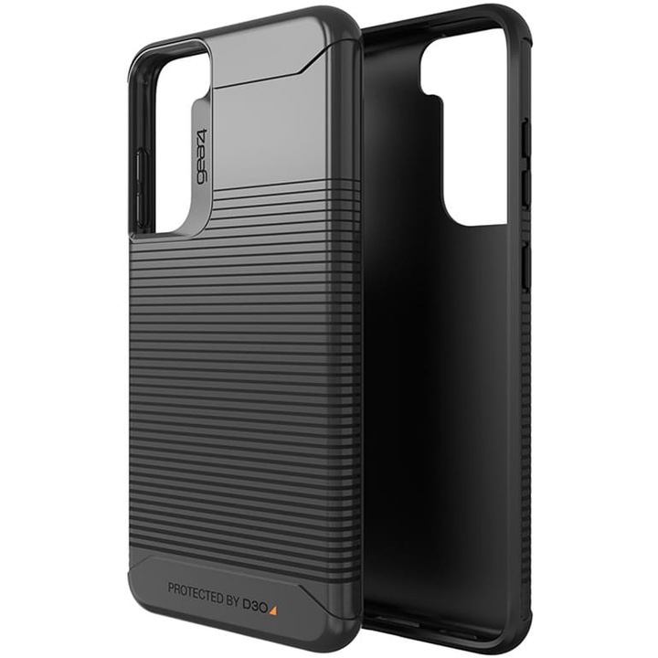 Husa telefon, Gear4, Havana pentru Samsung Galaxy S21 FE, Plastic, Negru