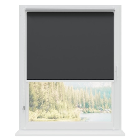 Jaluzea izolatie termica Blackout, Rena, Poliester, Functie MultiStop, 48x150 cm, Gri inchis