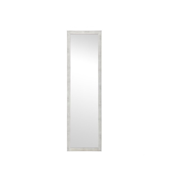 Oglinda de perete, cadru MDF, Gri, 120x30 cm