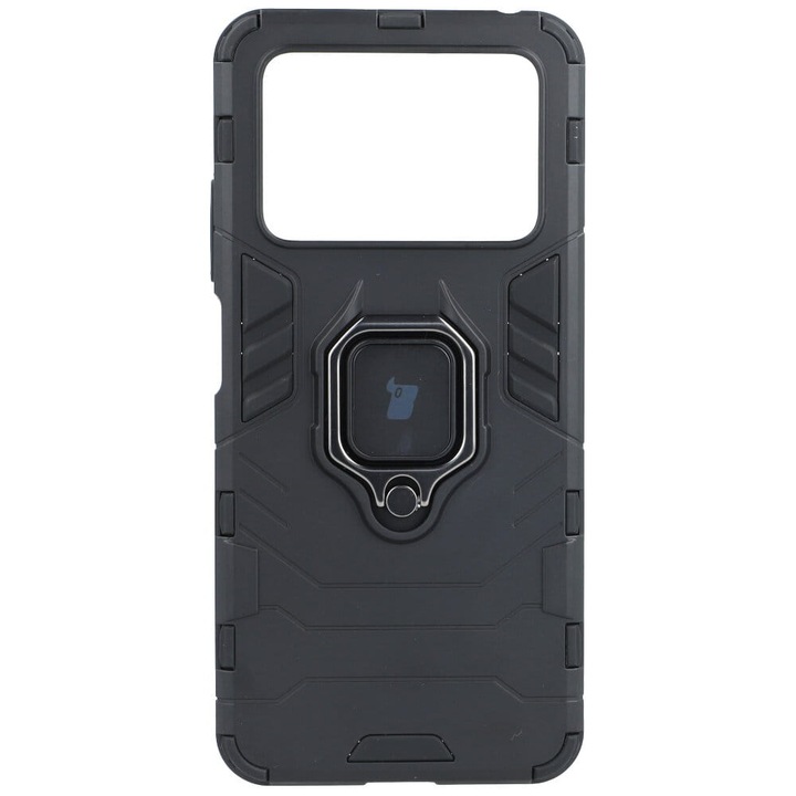 Калъф за телефон, Bizon, Case Armor, Ring, Xiaomi Poco M4 Pro 4G, черен