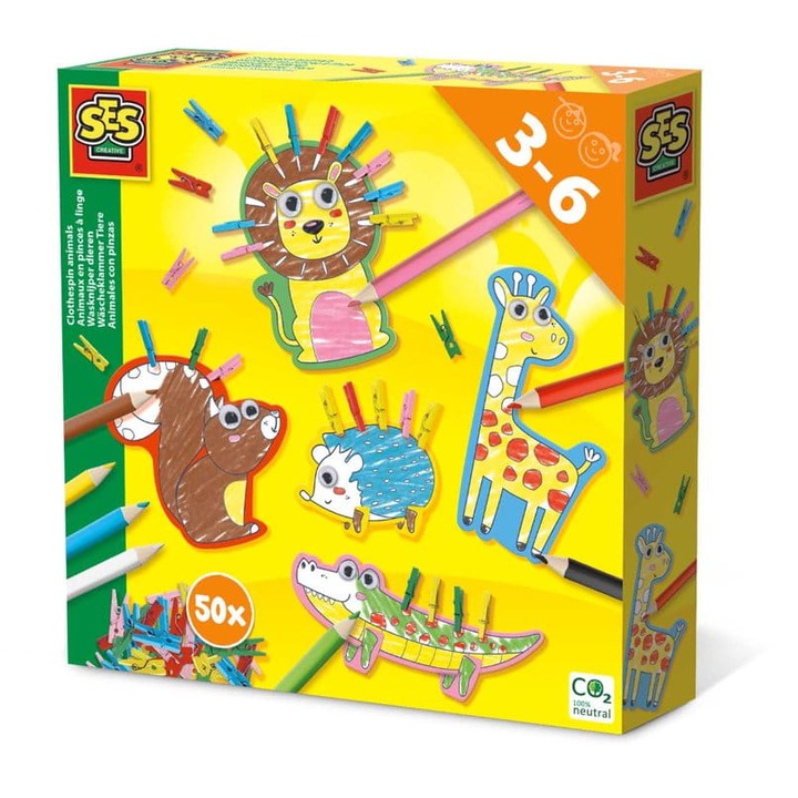 Set creativ, SES Creative, 3-6 ani, Multicolor