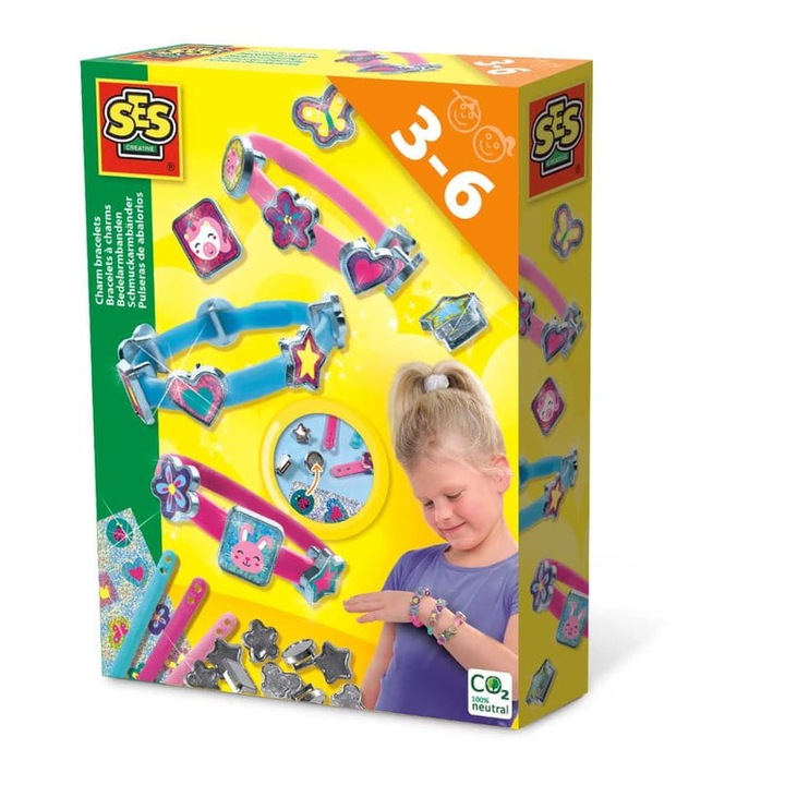 Set realizare bijuterii, SES Creative, 3-6 ani, Multicolor