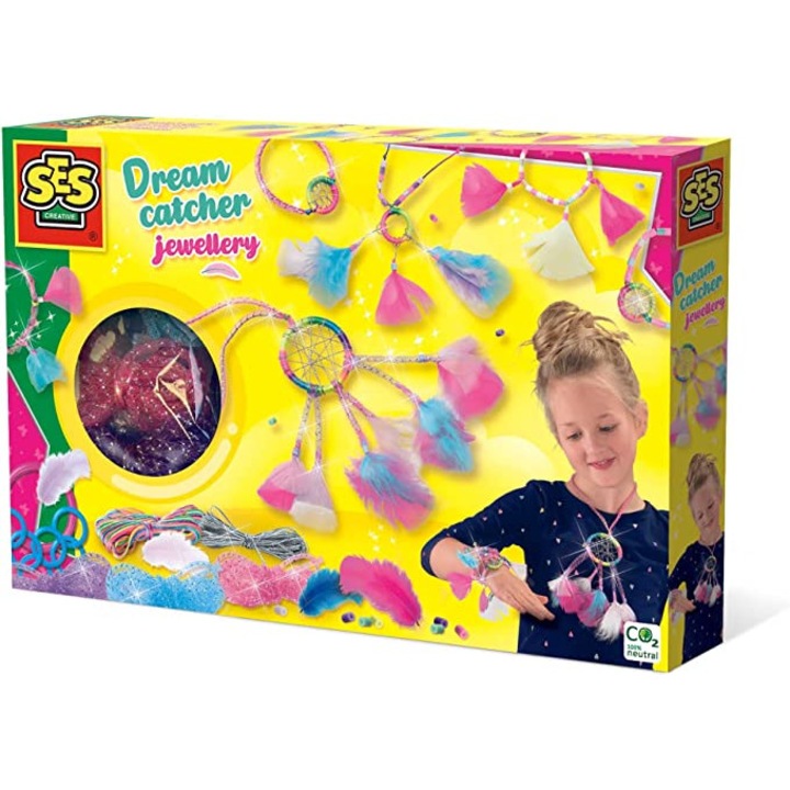Set realizare bijuterii, SES Creative, 6 ani+, Multicolor