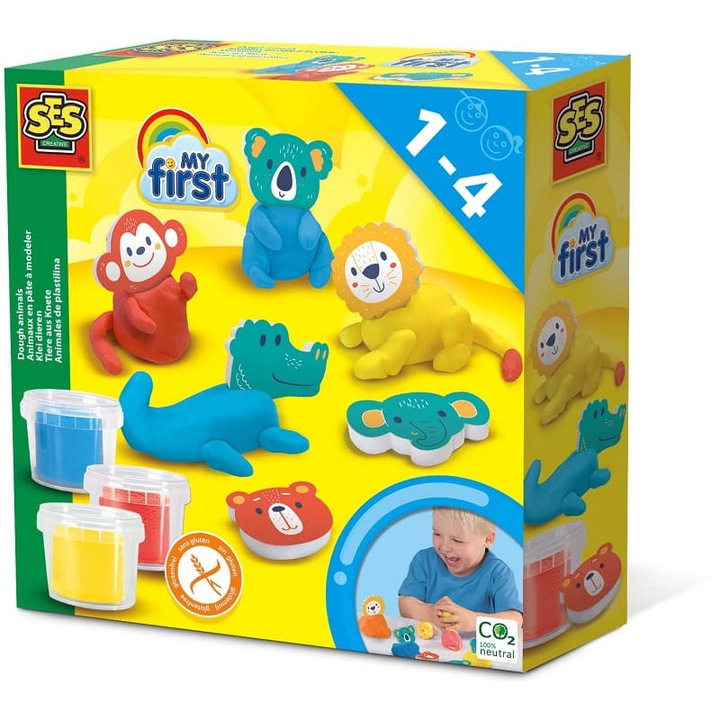 Комплект пластилин, SES Creative, 1+ година, Многоцветен