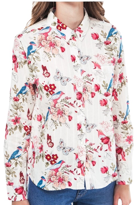 Virágmintás női ing, Pepe Jeans London-Winnie, Multicolor, Xs