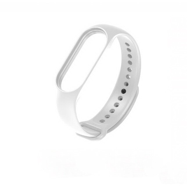 Bratara din silicon, pentru Xiaomi Mi Band 7, Alb