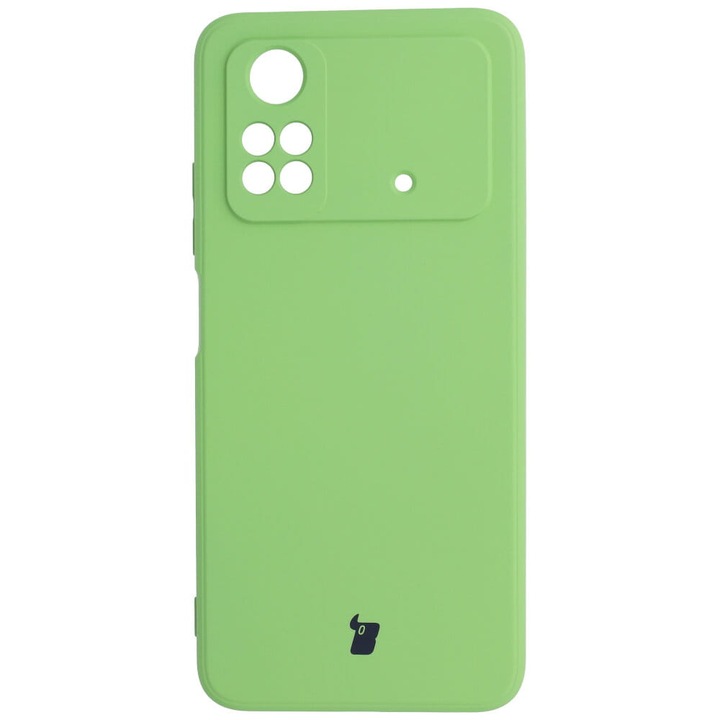 Калъф за телефон, Bison, Силиконов, За Xiaomi Poco M4 Pro 4G, Зелен