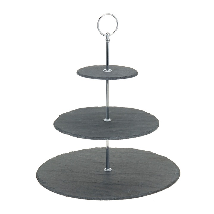 Suport servire, 3 etaje, Excellent Houseware