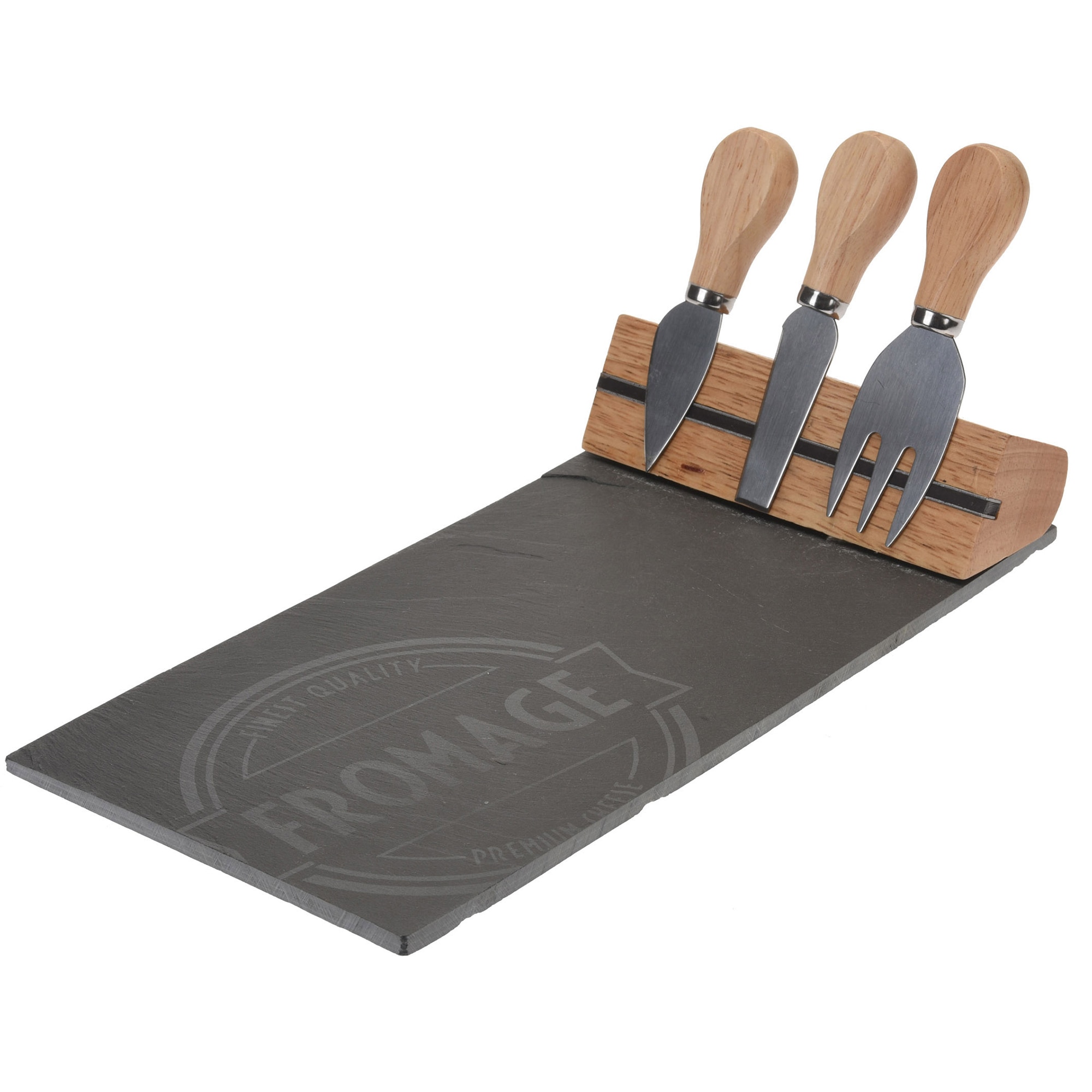 Set servire branzeturi, tava cu magnet + 3 cutite, Excellent Houseware