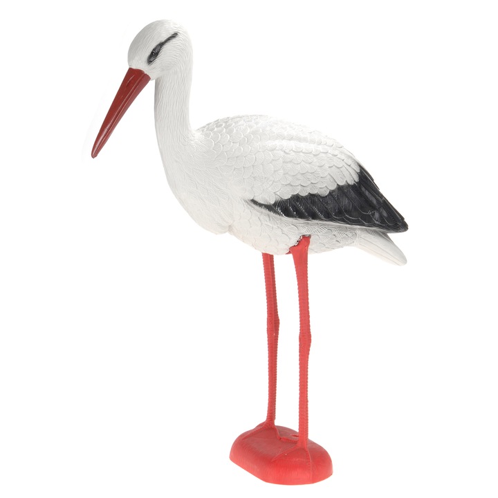 Pasare decorativa Barza, PP, 66x25x78 cm, Excellent Houseware, 980 g
