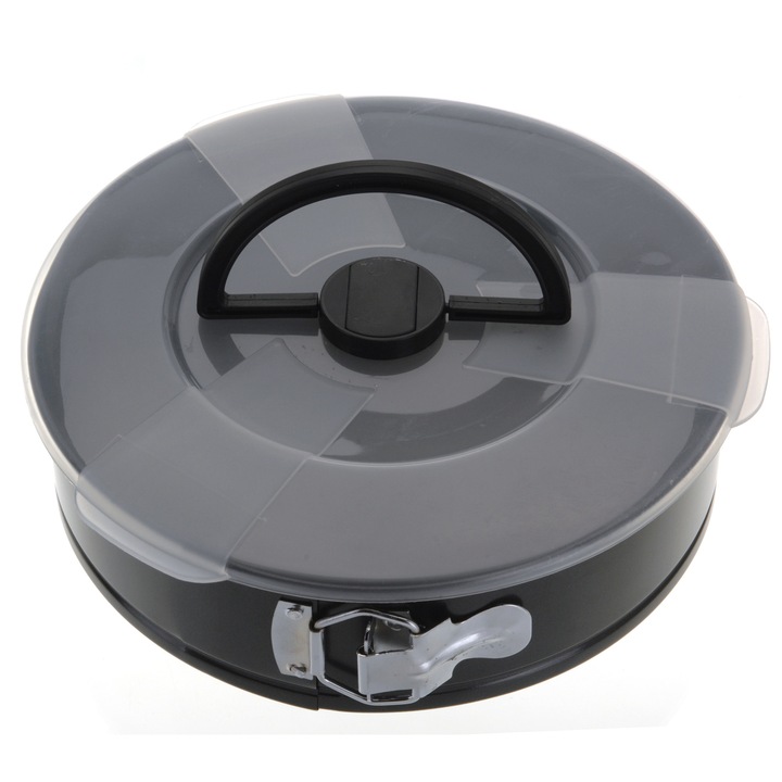 Tava copt prajitura, Excellent Housewarediam, 26 cm, capac transparent