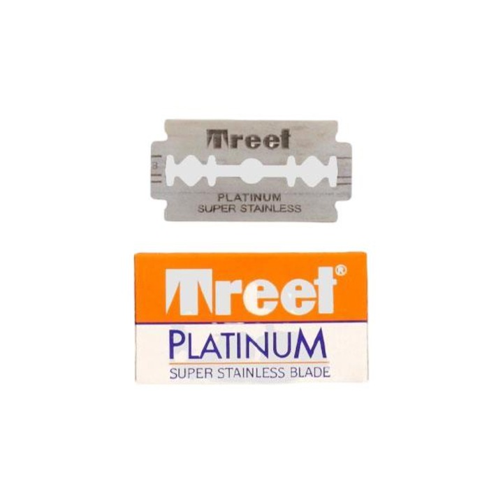 Set 5 lame de ras de rezerva Platinum Super Stainless, Treet, Argintiu