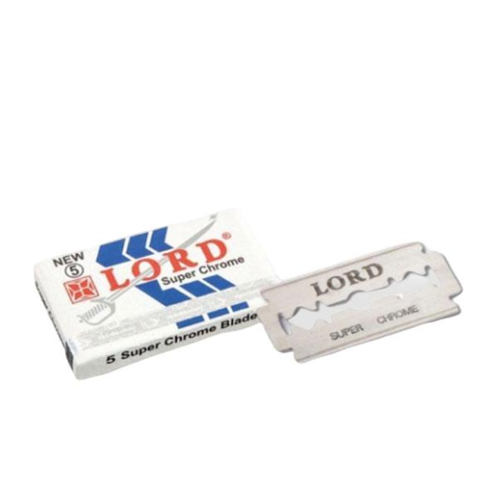 Комплект от 5 броя резервни бръснарски ножчета Super Chrome, Lord, Silver
