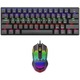 Комплект клавиатура и мишка T-Dagger Main Force, Осветление Rainbow, Черен