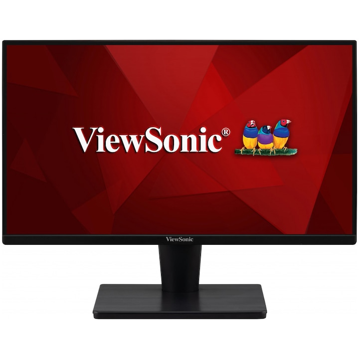 ViewSonic VA2215-H 22" FHD monitor, SuperClear MVA LED, VGA, HDMI, Frameless Design, Adaptive Sync, 75Hz, Fekete