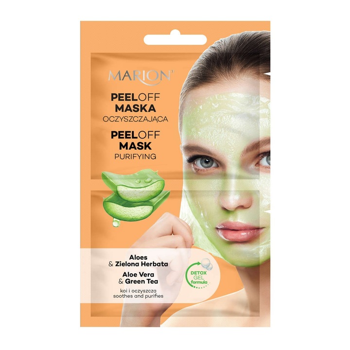 Masca faciala, Marion, Aloe/Ceai verde, 18 ml