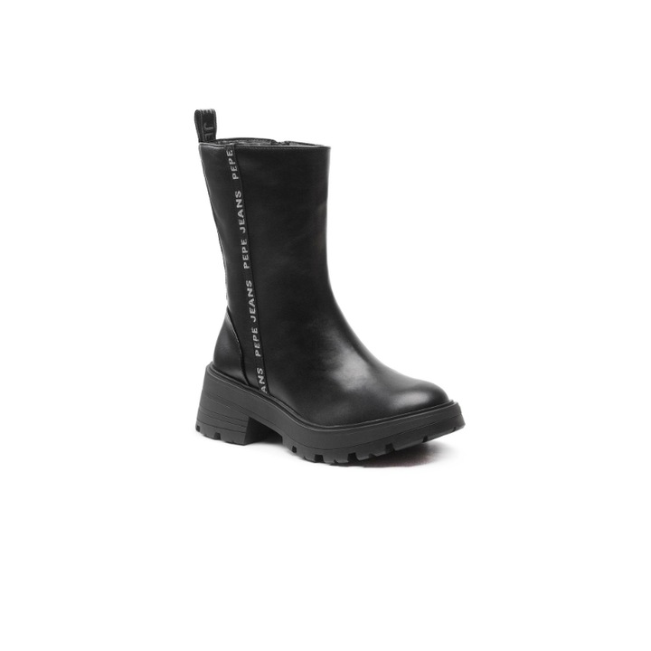 Női csizma, Pepe Jeans, Soda Bass, Eco-bőr, fekete, 36