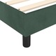 vidaXL sötétzöld bársony ágykeret matrac nélkül 180x200 cm, 25.9 kg