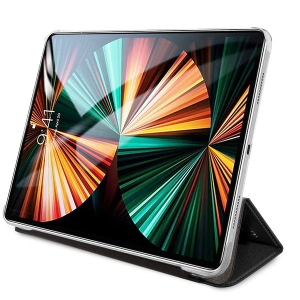 Husa de protectie, Metal Saffiano, Karl Lagerfeld pentru iPad Pro 12.9, KLFC12OKMK, Negru