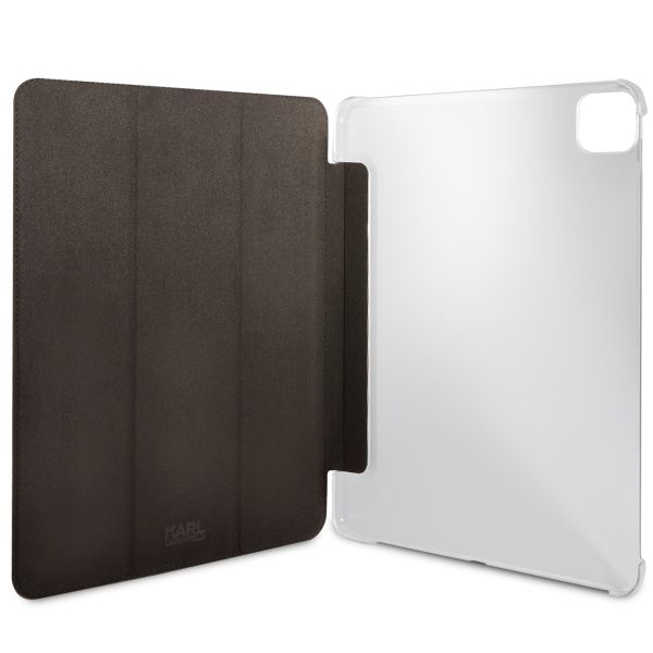 Husa de protectie, Metal Saffiano, Karl Lagerfeld pentru iPad Pro 12.9, KLFC12OKMK, Negru