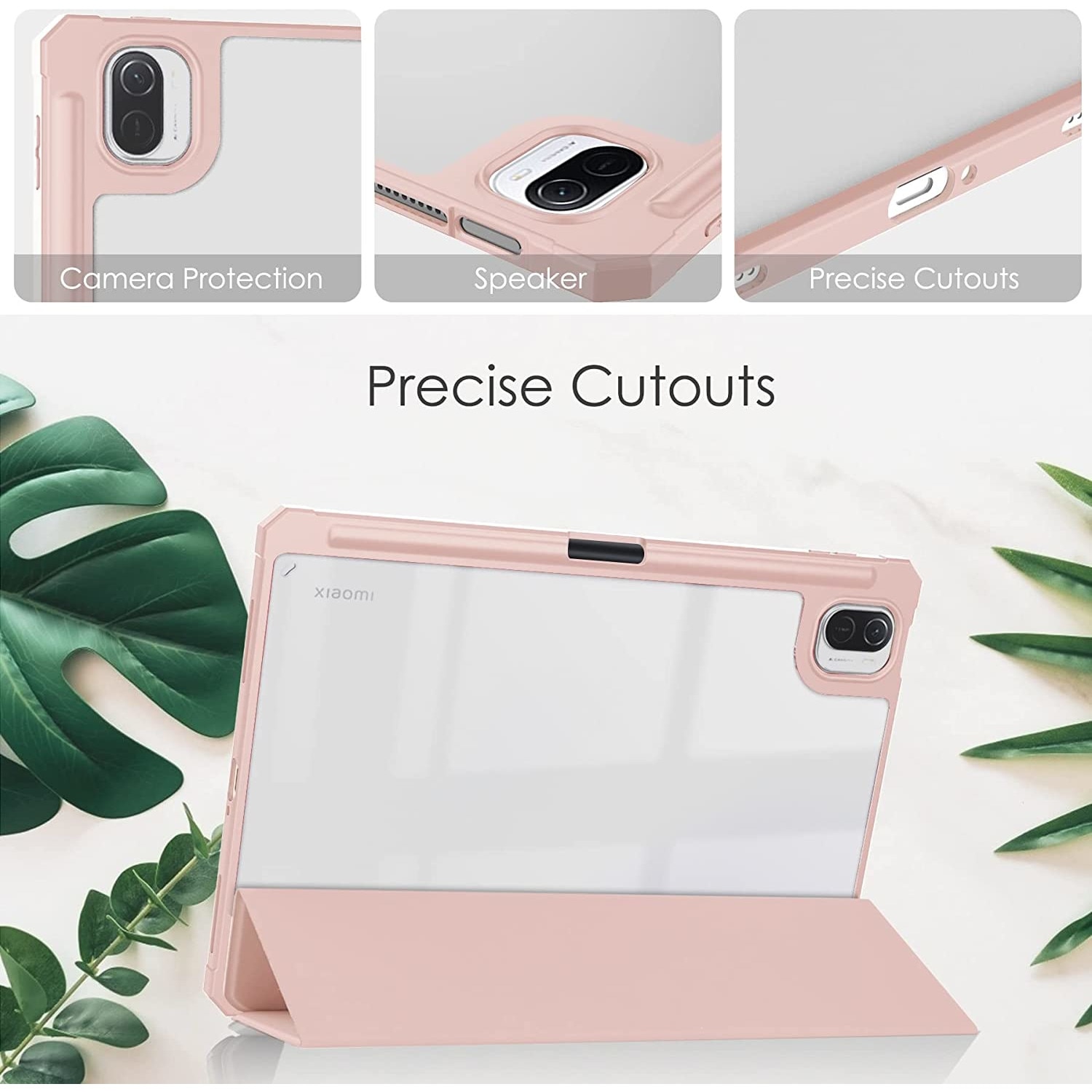XITODA Custodia per Xiaomi Mi Pad 5/Mi Pad 5 Pro, protezione con supporto funzione cover per Xiaomi Mi Pad 5 / Mi Pad 5 Pro (11 pollici) 2021 Tablet, oro rosa