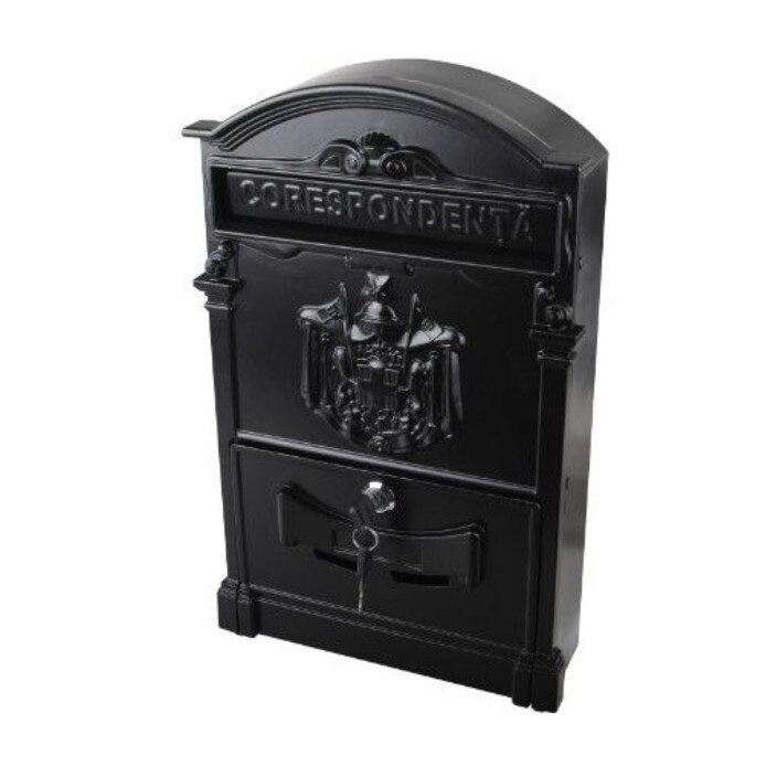 Cutie postala aluminiu neagra