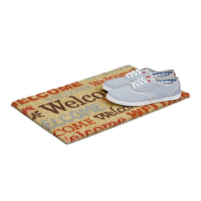 TAPETE PARA ENTRADA HELLO SANDY DUNE MULTICOLOR 60 X 40 X 1 CM | The Home Depot México