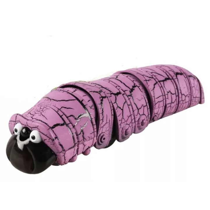 Jucarie interactiva THK, Omida, Mov/negru, telecomanda cu infrarosu, 11,5cm