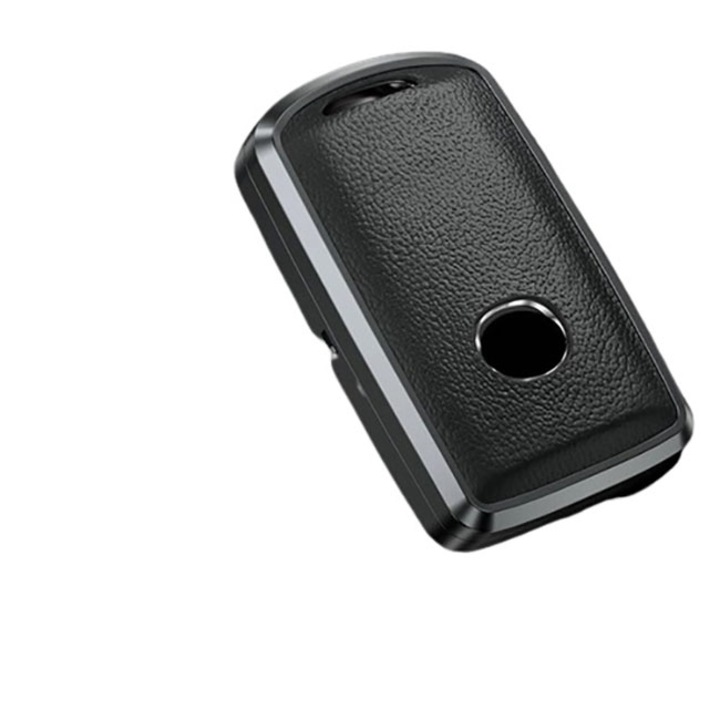 OEM Alumínium fekete bőr kulcstartó, Mazda 3 Alexa CX4 CX5 CX-5 CX8 CX-30 CX30 2019 2020