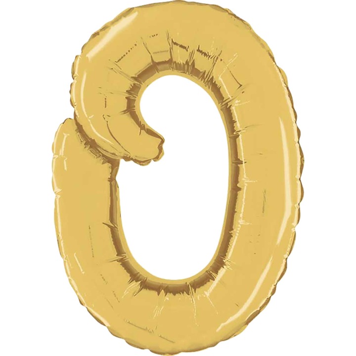 Balon Folie Litera O, Script, Auriu, 35 cm, 34715G