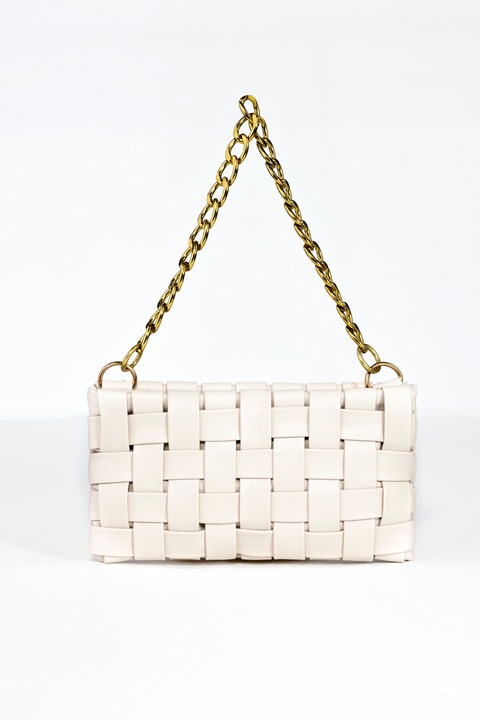 Geanta dama Emily Westwood, De umar, Alb, EWH-1006-B, 30x30