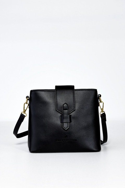 Geanta dama Emily Westwood, De umar, Negru, EWH-1141-A, 30x30