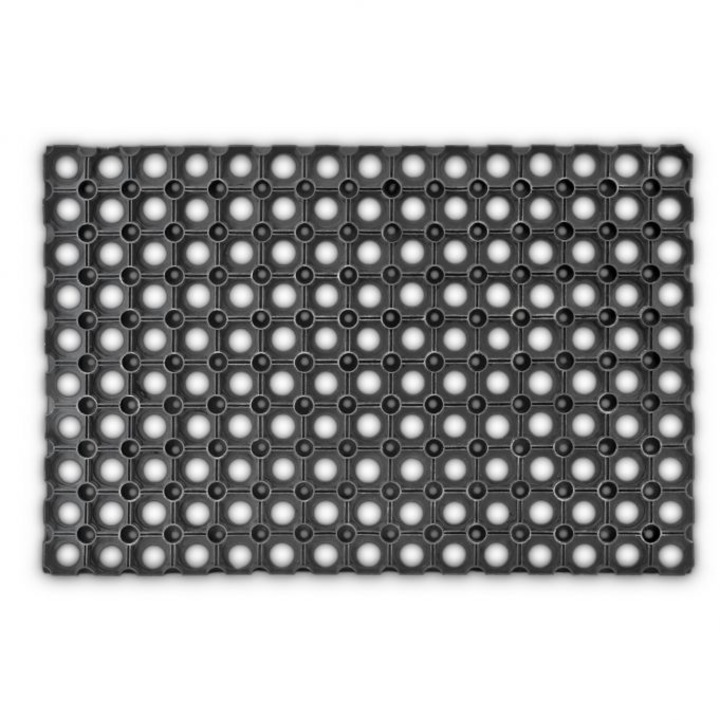 Relaxday bejárati szőnyeg, modell-4, kókuszrost, fekete, 60 x 40 x 1,5 cm