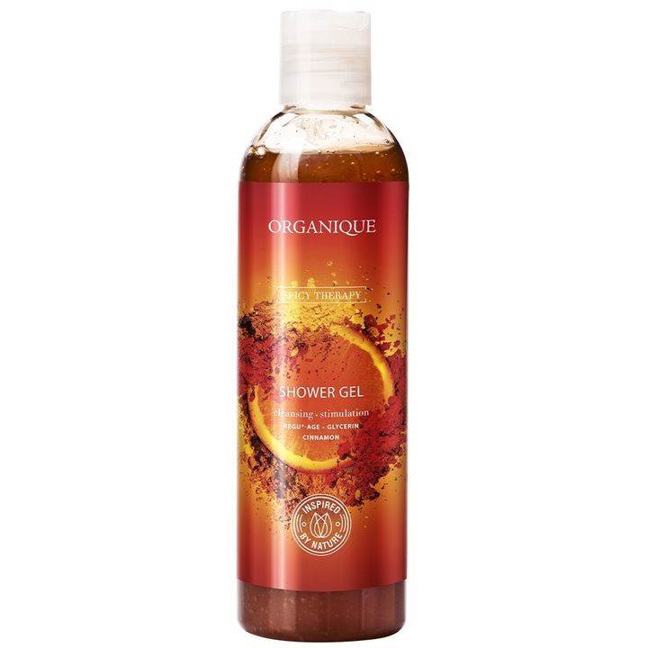Regeneráló tusfürdő, Organique, Spicy Therapy, 250 ml
