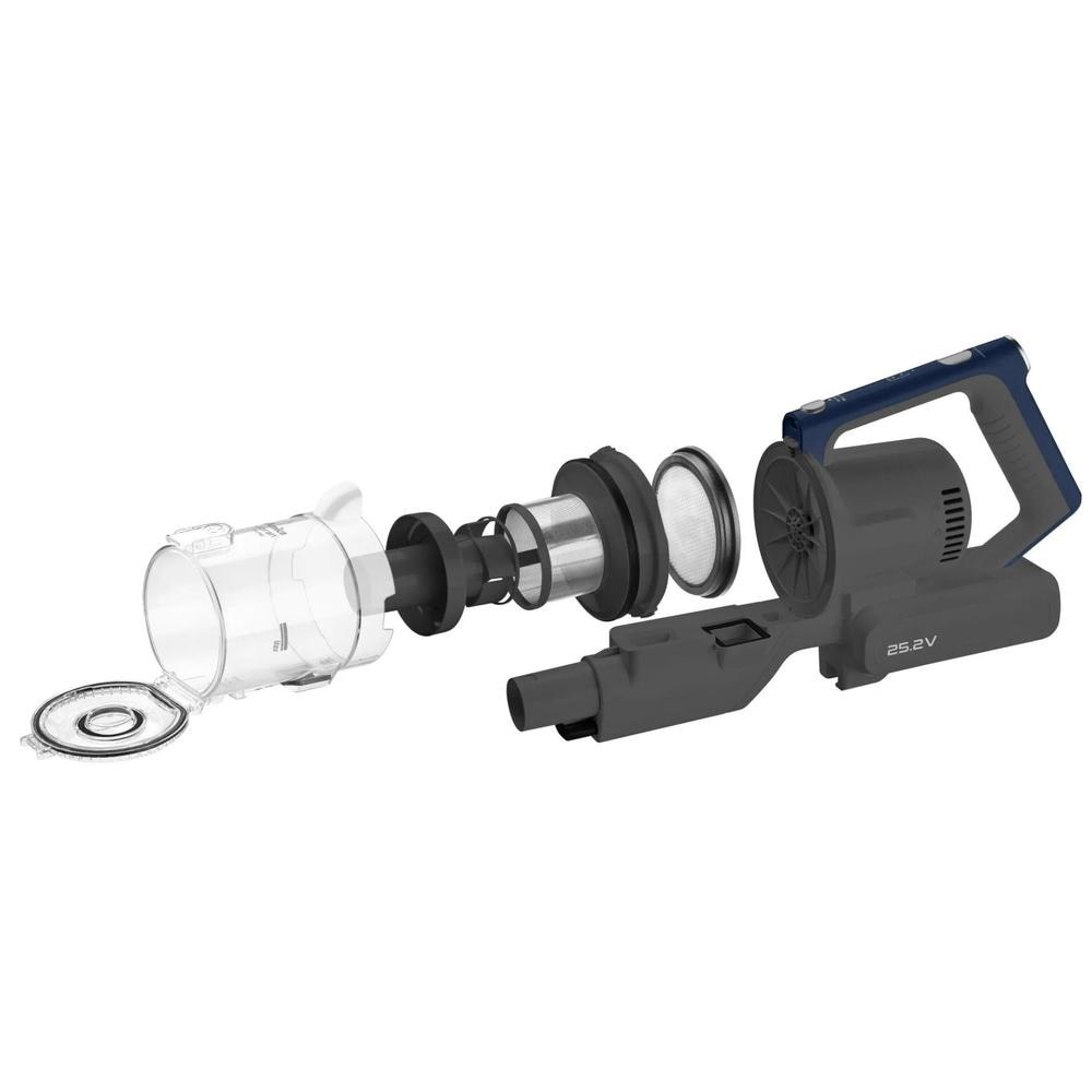 Aspirator Amica VM 9012 Joran Turbo, Baterie Li-Ion, Vertical 2 in 1, 350 W, Iluminare LED perie, Negru