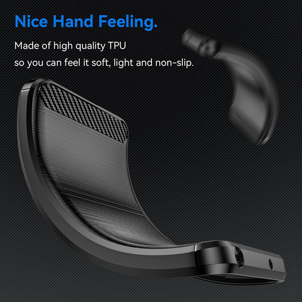 Husa pentru telefon, Smartphosis, Pentru Motorola Moto G52 4G / Moto G82 5G - Techsuit Carbon Silicon - Negru