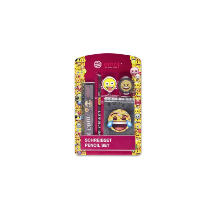 Комплект за рисуване от 5 части, линийка, молив, тетрадка, острилка, Gonga® Multicolor