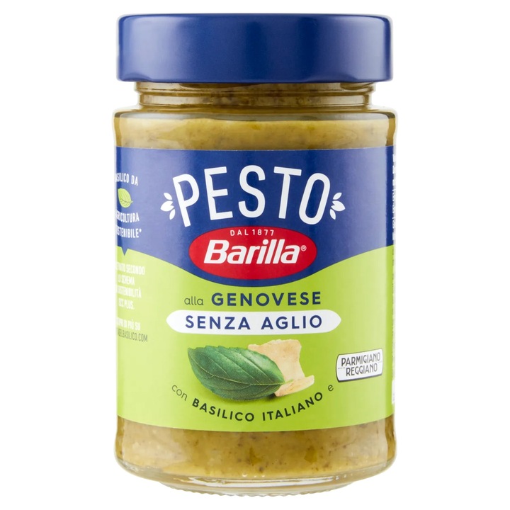 Сос Песто Дженовезе с босилек без чесън, Barilla, 190 гр